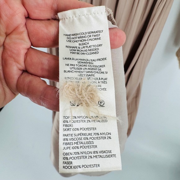 Anthropologie The Thea Long-Sleeve Eyelash Twofer Sweater Dress Size XXS Pleated - Picture 7 of 8